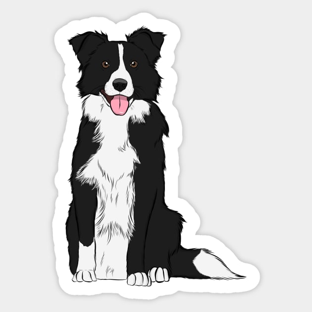 Border Collie Sticker by rmcbuckeye